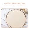 4pcs Wooden Bag Bottom Natural Wood Base Shaper Crochet Basket Base for DIY Knitting Crochet Yarn Storage Bag Weaving Crafts Home Decoration view 3