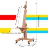 MEEDEN Large Art Easel for Painting: Solid Beech Wood Heavy Duty Artist Easel for Adults Beginner Painters - Professional Painting Easel with Tilts Flat can Holds Canvas Art Up to 71" for Art Studio view 2