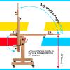 MEEDEN Large Art Easel for Painting: Solid Beech Wood Heavy Duty Artist Easel for Adults Beginner Painters - Professional Painting Easel with Tilts Flat can Holds Canvas Art Up to 71" for Art Studio view 3