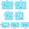 BUYGOO 7Pcs Light Switch Cover Resin Molds, Switch Socket Panel Plaster for Epoxy Resin, Plate Silicone Outlet Cover Molds for DIY Crafts Making view 2