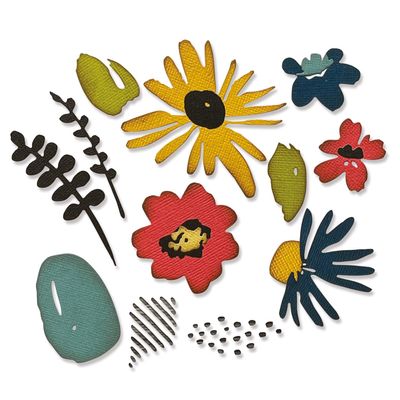 Sizzix Thinlits Die Set 11PK Modern Floristry by Tim Holtz | 665853 |Chapter 2 2022