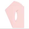3x5 Mat For 6x7.5 Frame - Precut Soft Pink Oval Shaped Photo Mat Board Opening - Acid Free Matte and Bevel Cut for Family Photos, Pack of 25 Matboards Show Kit With Acid Free Backings & Clear Bags view 1