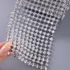 Jerler Sew Stitch on Spikes for Arts and Crafts Decoration, Mesh Rivets Studs Beads Cone Spoke Trim Punk Rock with Flat Back for Jacket, Clothing, Shoes and Performance (1 Yard, Silver) view 3