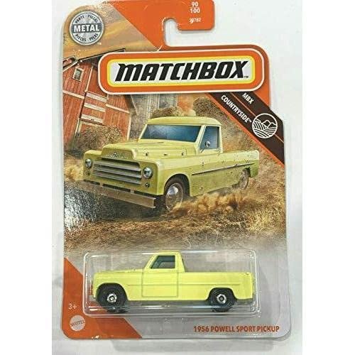 DieCast Matchbox 1956 Powell Sport Pickup, MBX Countryside 90/100 (Pastel Yellow)