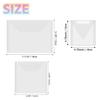 30Pieces Clear Die & Stamp Plastic Storage Bag, 3Size Resealable Large Envelope Pocket for DIY Scrapbooking Paper Card Craft Making and Cutting Dies Stencil (7.1"x5.1";6.4"x6.4";4.75"x4.75") view 2
