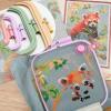 LAMXD 4 Pieces Embroidery Hoop Rectangle Square Embroidery Frame Cross Stitch Hoop Sewing Tool for Art Craft Handy Sewing (Multicolor),with Gold Eye Embroidery Needles view 4