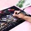 SMDSAZ City Adult Decompression Scratch Painting Toy Night Scene DIY Handmade Scratch Painting Creative Birthday Gift (Color : 3) view 3