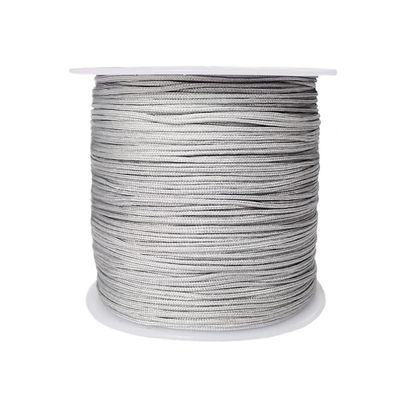 Xiezyu 0.8mm Nylon Cord Thread Beading String for Macrame Bracelets Chinese Knotting,Necklaces,Pendant,Jewelry Making 109 Yards (Gray)