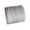 Xiezyu 0.8mm Nylon Cord Thread Beading String for Macrame Bracelets Chinese Knotting,Necklaces,Pendant,Jewelry Making 109 Yards (Gray) view 2