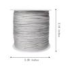 Xiezyu 0.8mm Nylon Cord Thread Beading String for Macrame Bracelets Chinese Knotting,Necklaces,Pendant,Jewelry Making 109 Yards (Gray) view 3