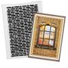 Plastic Embossing Folders for Card Making, Brick Wall Pattern Background DIY Plastic Template Photo Album Card Paper Handmade Scrapbooking DIY Craft Decoration Template Mold view 1