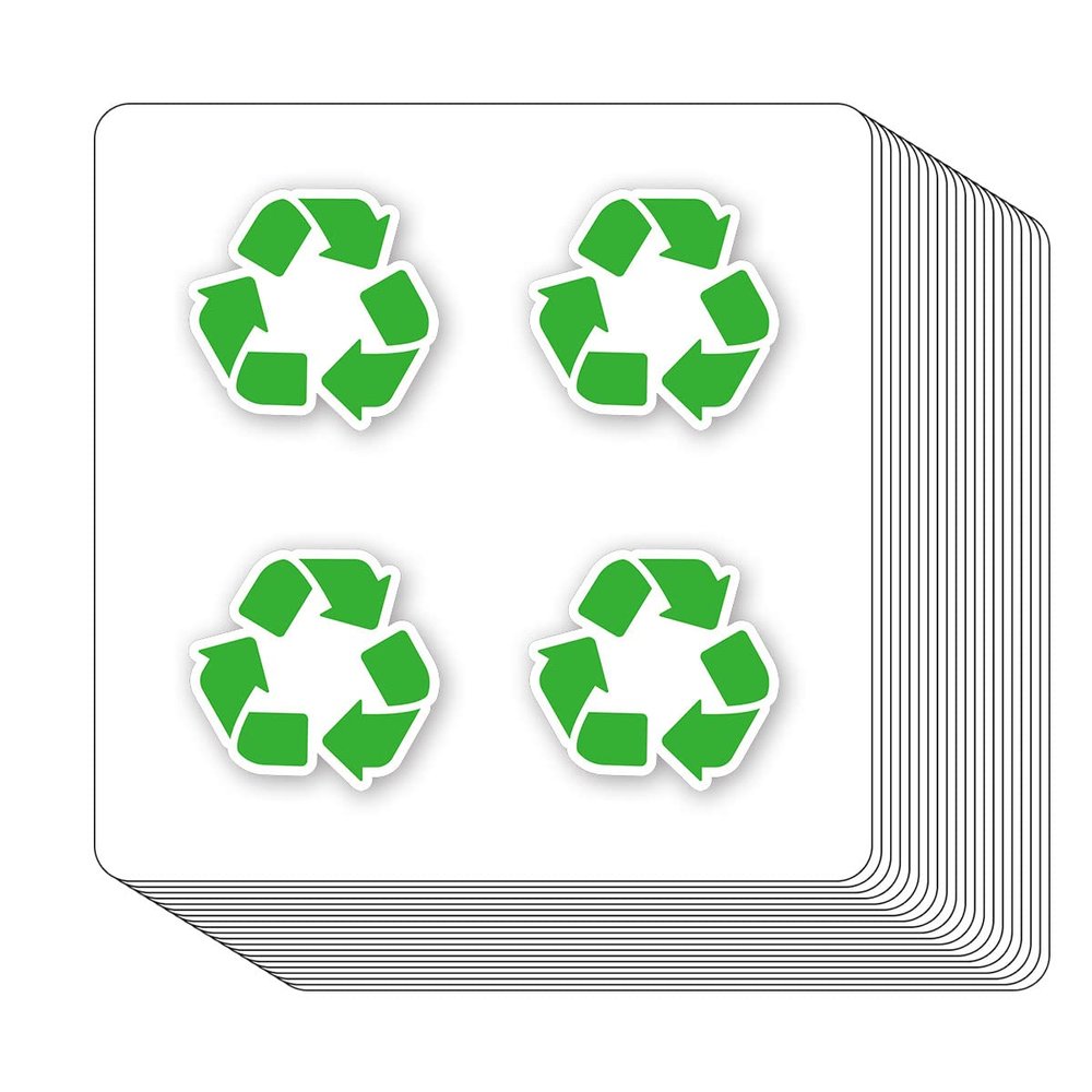 Recycle Stickers 1in for Scrapbooking, Arts, Craft, Kids DIY, Journals 80-Pack