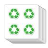 Recycle Stickers 1in for Scrapbooking, Arts, Craft, Kids DIY, Journals 80-Pack view 1