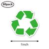 Recycle Stickers 1in for Scrapbooking, Arts, Craft, Kids DIY, Journals 80-Pack view 2