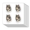 Wolf Stickers 1in for Scrapbooking, Arts, Craft, Kids DIY, Calendars Journals 80-Pack view 1