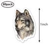 Wolf Stickers 1in for Scrapbooking, Arts, Craft, Kids DIY, Calendars Journals 80-Pack view 2