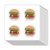 Hamburger Stickers 1in for Scrapbooking, Arts, Craft, Kids DIY, Calendars Journals 80-Pack view 1