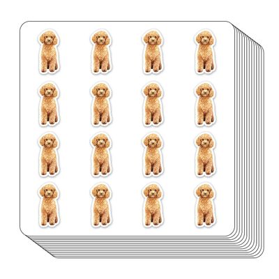 Poodle Planner Stickers, 0.5in Scrapbooking Kids DIY Calendar Crafting 208-Pack
