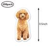 Poodle Planner Stickers, 0.5in Scrapbooking Kids DIY Calendar Crafting 208-Pack view 2