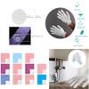 15 PCS Free Motion Quilting Template Set Includes 11 Quilting Templates 2 Sheet/48pcs Non-Slip Grips Quilting Stickers and 2 Pairs Quilting Gloves Sewing Machine Ruler Acrylic DIY Sewing Tools Kit view 2