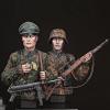 Goodmoel 1/12 WWII German Officer and Guard Resin Figure Bust Model/Unassembled and Unpainted Soldier Die Cast Kit/YV-763 view 1