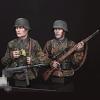 Goodmoel 1/12 WWII German Officer and Guard Resin Figure Bust Model/Unassembled and Unpainted Soldier Die Cast Kit/YV-763 view 3