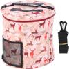 Portable Knitting Storage Bag, Large Capacity Craft Organizer to Store Crocheting, Portable Yarn Storage Hook Needle Sewing Tool Accessories Case(Large drum) view 1