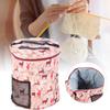 Portable Knitting Storage Bag, Large Capacity Craft Organizer to Store Crocheting, Portable Yarn Storage Hook Needle Sewing Tool Accessories Case(Large drum) view 4