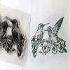 Birds on Floral Branch - Clear UN Mounted- Rubber Stamp view 1