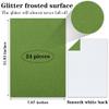 Twavang 24 Sheets Green Glitter Cardstock Paper, A4 Premium Sparkly Paper for Scrapbook, DIY Projects, Party Decoration, Gift Box Wrapping 250GSM/92lb view 2