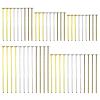 1500pcs Assorted Head Pins Set for Jewelry Making,Flat Head Pins Beading Pin Jewelry Heads Pin Kit Eye Pins Supplies for Beading DIY Craft,18/20/24/30/35mm(Silver,Gold,Ancient Cyan) view 1