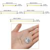 1500pcs Assorted Head Pins Set for Jewelry Making,Flat Head Pins Beading Pin Jewelry Heads Pin Kit Eye Pins Supplies for Beading DIY Craft,18/20/24/30/35mm(Silver,Gold,Ancient Cyan) view 3