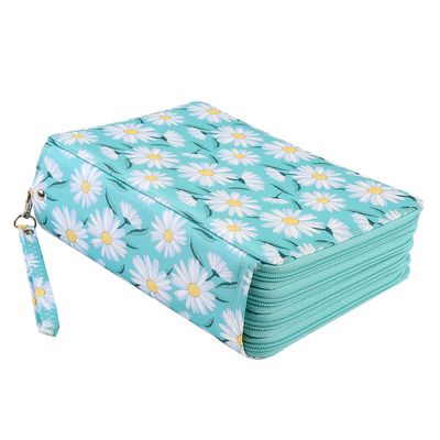 Lbxgap Portable Colored 200 Slots Pencil case Organizer with Printing Pattern for Watercolor Pencils, Colored Pencils