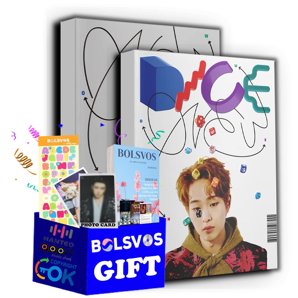 Dreamus ONEW - DICE [Full Set ver.] (2nd Mini Album) 2 Albums+BolsVos K-POP eBook (21p), 1EA BolsVos Stickers for