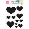 Marianne Design Clear Stamps - Colorful Silhouette - Basic Hearts view 1