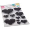 Marianne Design Clear Stamps - Colorful Silhouette - Basic Hearts view 2
