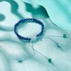 PH PandaHall Blue Nylon Thread 0.8mm Beading Cord Braided Nylon String Chinese Knotting Cord Macrame Thread for Friendship Bracelets Beach Surfer Crafting Christmas Tree Ornament, 196 Yard view 2