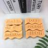 TOPYS Wave Alphabet Letter Pillar Silicone Candle Molds, DIY Casting Epoxy Letter Molds for Clay Resin Pendant Plaster Carving Making Aromatherapy White Elephant Gifts (Love) view 3