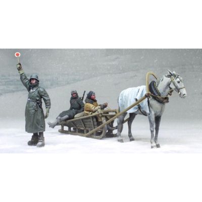 Goodmoel 1/35 WWII German Soldier Resin Figure/Unassembled and Unpainted Soldier Miniature Kit/HC-3032