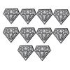 Rhinestone Decorative Patches 10pcs Bling Diamonds Iron on Repair Patches Iron on Appliques for DIY Clothing Hat view 1
