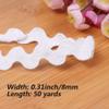Floral Lace Ribbon 50 Yards Stretchy Embroidered Tulle Lace Trimming Fabric for Sewing Crafts Wedding Party Decorations view 3