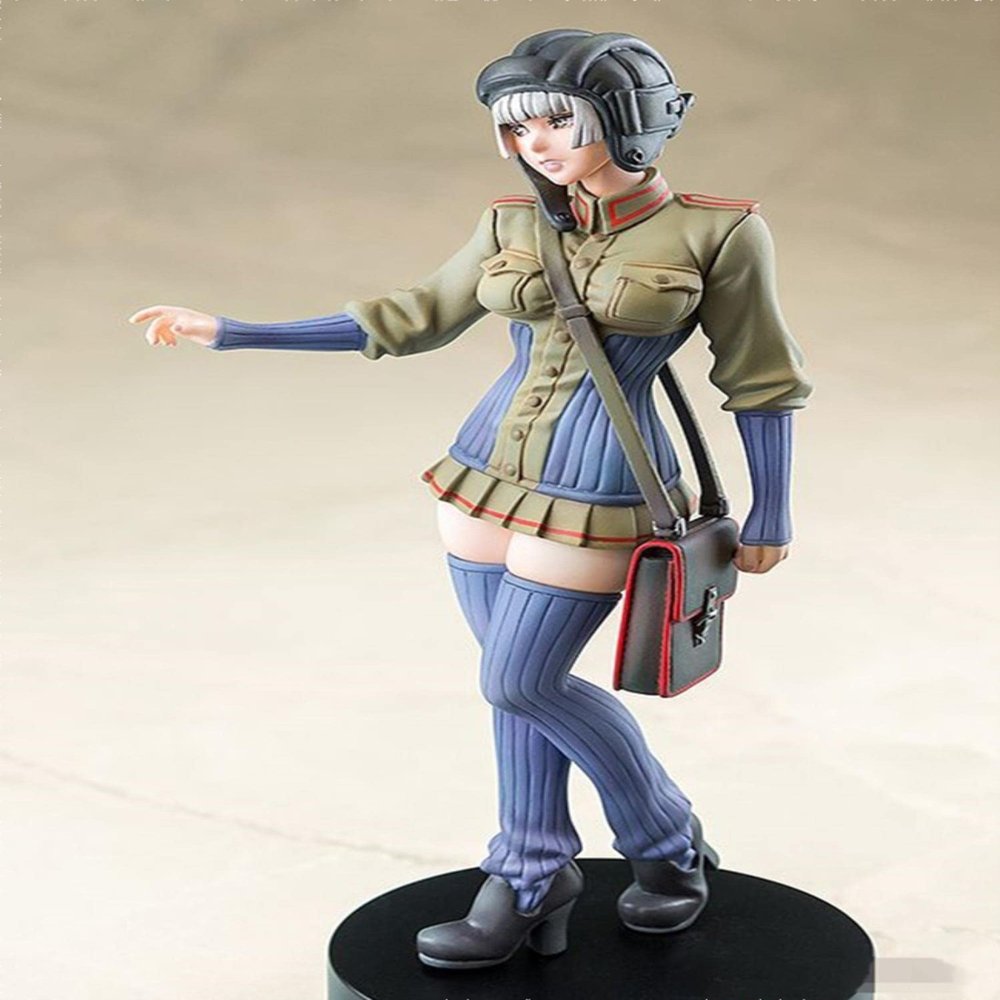 LIANGFANG 1/20 80Mm Summer Stand Girl with Coat 80Mm (with Base) Resin Figure Model Kit Unassembled Unpainted
