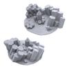 EnderToys Hexagon Rock Formations by Makers Anvil, 3D Printed Tabletop RPG Scenery and Wargame Terrain for 28mm Miniatures view 2
