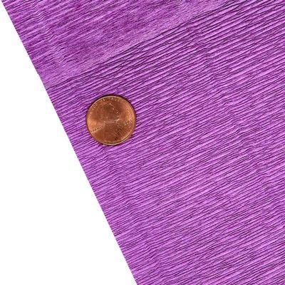 Paper Mart Italian Crepe Paper Roll, Luxurious 180 GSM 19.5 x 98 Inches Decorative Tissue, Orchid 590 Purple, Cartotecnica Rossi Crepe Paper for Crafting