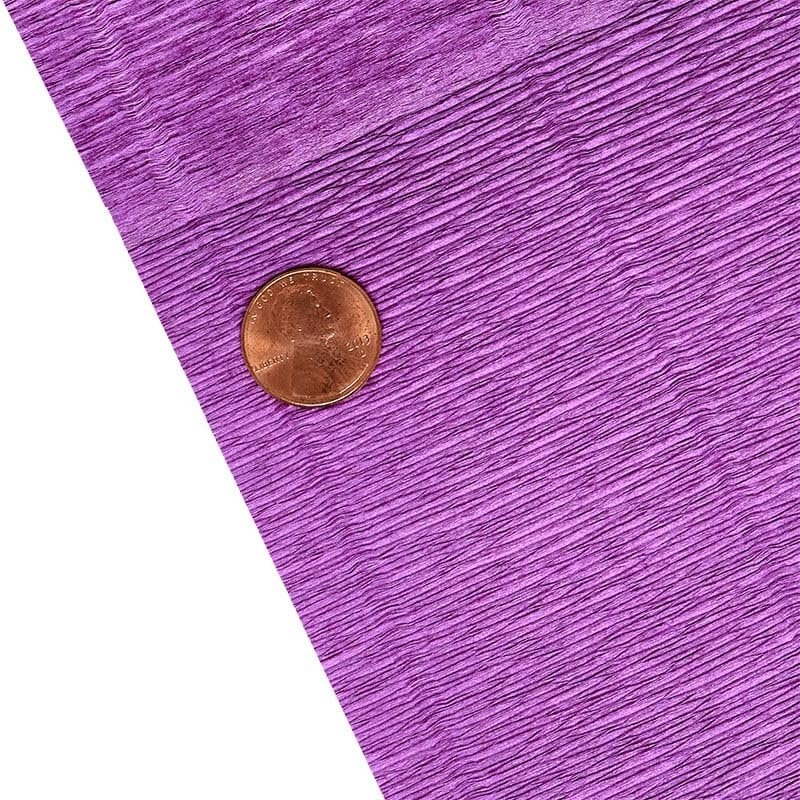 Paper Mart Italian Crepe Paper Roll, Luxurious 180 GSM 19.5 x 98 Inches Decorative Tissue, Orchid 590 Purple, Cartotecnica Rossi Crepe Paper for Crafting