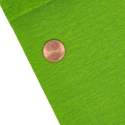 Paper Mart Italian Crepe Paper Roll, Fine-Grade 90 GSM 19.5 x 60 Inches Decorative Tissue, Bud Green 396, Cartotecnica Rossi Crepe Paper for Crafting