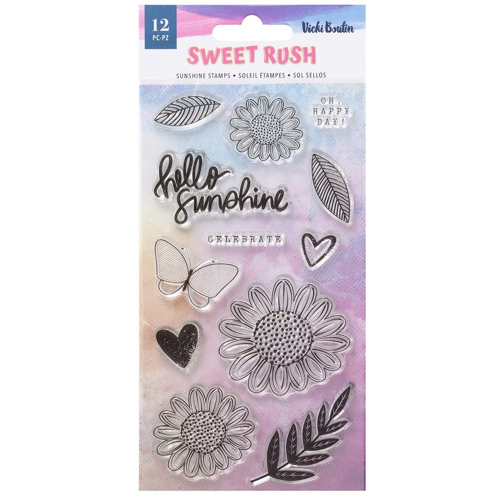 Vicki Boutin Sweet Rush Clear Stamps 12/Pkg-Sunshine