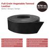 ELW Vegetable Tanned Leather 8-10 oz (3.2-4mm) Black Straps, Belts, Strips Size: 1-3/4"x94" (4.4x238cm) Full Grain Veg Tan Tooling Leather Cowhide Heavy Craftsmen Grade AB for DIY, Tooling, Carving view 3