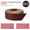 ELW Vegetable Tanned Leather 8-10 oz (3.2-4mm) Cognac Straps, Belts, Strips Size: 1-3/4"x94" (4.4x238cm) Full Grain Veg Tan Tooling Leather Cowhide Heavy Craftsmen Grade AB for DIY, Tooling, Carving view 3