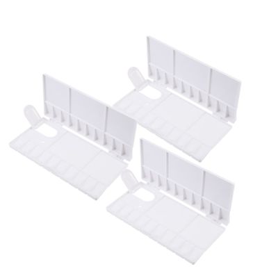 Ciieeo 3pcs Plastic Rectangular Folding Watercolor Pigment Mixing Palette Storage Box for Artists Lightweight Easy to Clean Space-Saving Design for Sketching and Painting